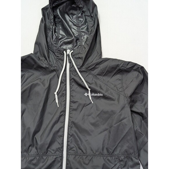 Columbia Flash Forward light Weight Black Jacket Windbreaker Woman's Medium - Picture 3 of 15
